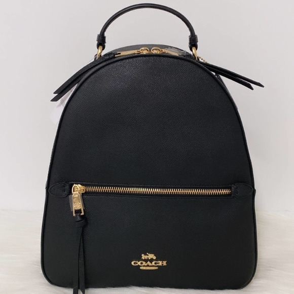 NWT Coach Jordyn Backpack/Black/ Crossgrain Leather - Picture 5 of 12